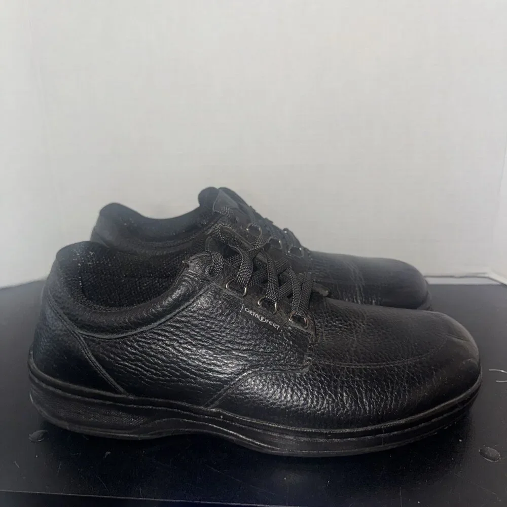 Orthofeet 410 Avery Island  Black Leather Speed Lace Comfort Sneaker Size 12 M